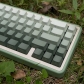 Seaweed Full PBT Gradient Green Dip-dye Keycaps Set Doubleshot Backlit OEM Profile for Cherry MX Mechanical Keyboard